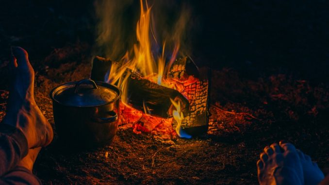 Campingunderhållning illustration