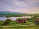 Camping med cykel illustration